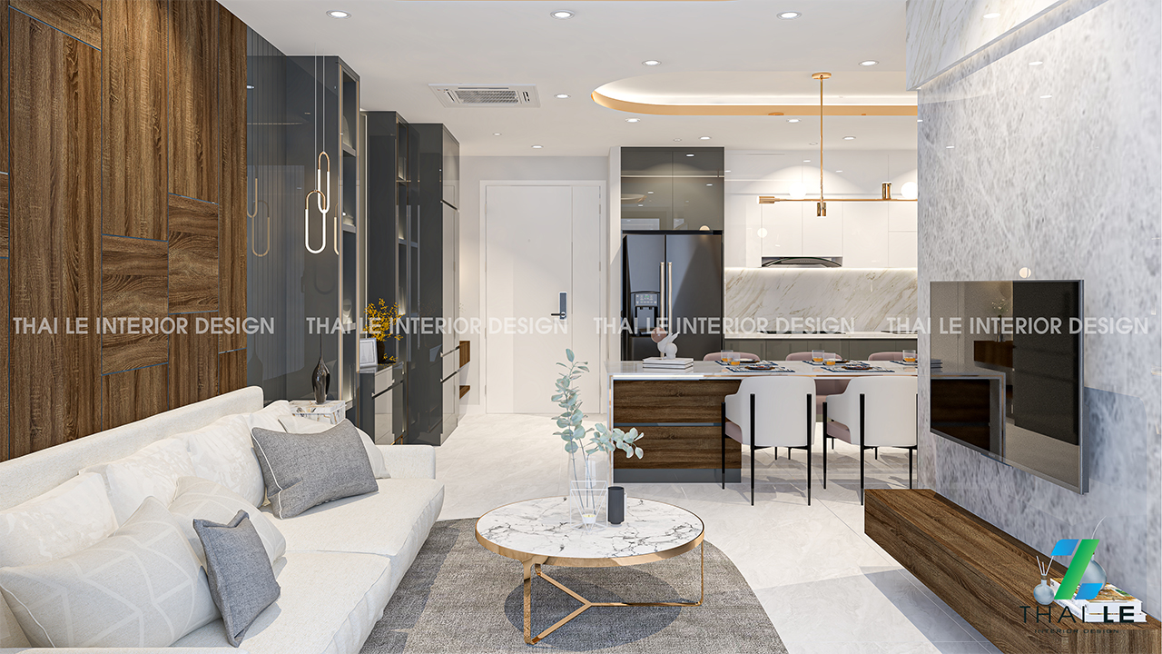 Thiết kế nội thất căn hộ The Peak Midtown Q7 - 115m2